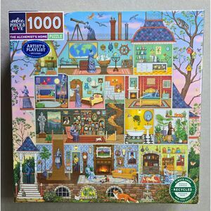 Eeboo Alchemists Home 1000 pc Vasilisa Romanenko Complete 2022 Pre-Owned